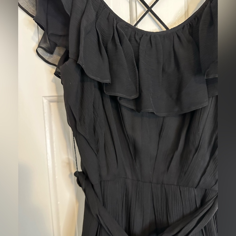 Max & Cleo Black Ruffle Dress - Picture 2 of 4